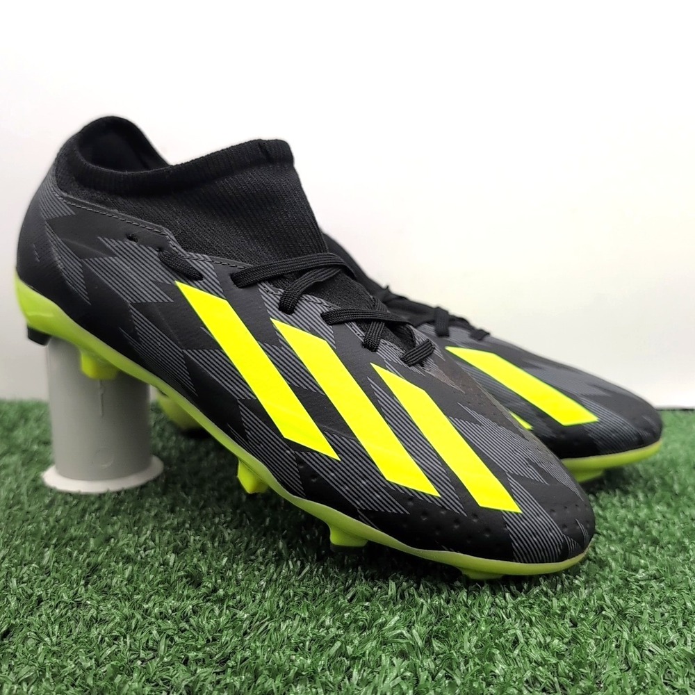 Adidas X CrazyFast .3 INJ FG Soccer Shoes Mens Size 5 Black Yellow IG0758 Cleats